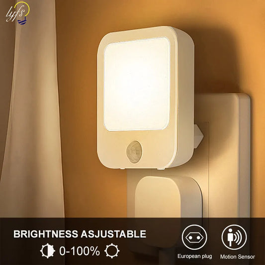 Bedside Night Light with Motion Sensor providing just the right amount of light to guide you without the need for manual operation.